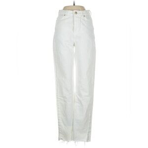 Zara white wide leg jeans